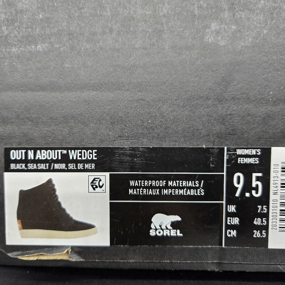 New SOREL Out N About Wedge Sneaker Women's Shoes Size 9.5 - Picture 8 of 8